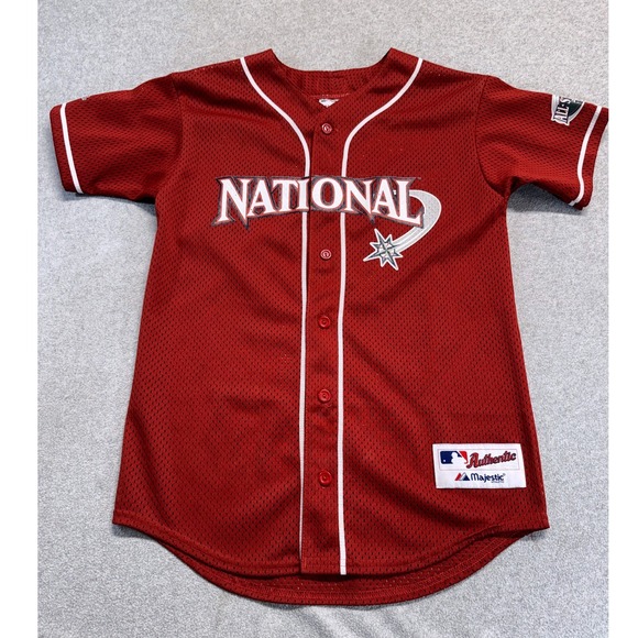 Majestic Other - Vintage 2001 Jeff Bagwell #5 MLB All-Star Game Authentic Kids Jersey NL XL